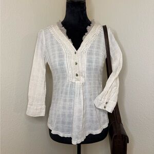 Elegant Cream Women's Top